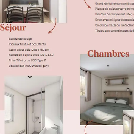 Mobile-home, Animaux Acceptes - 4 Pers. - Api-1-52-2523 Campingplads *